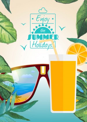 Enjoy The Summer Holiday with Orange juice